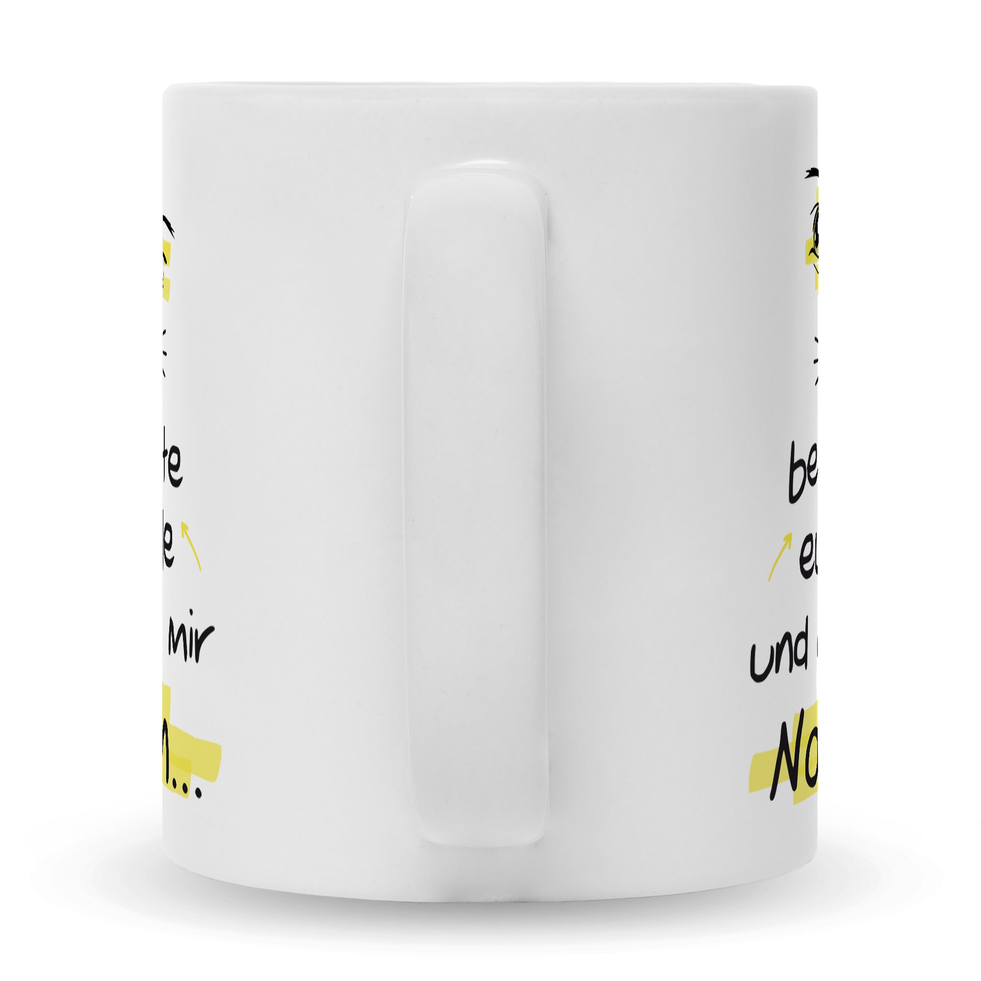 Bedruckte Tasse mit Spruch Ich beobachte euch alle