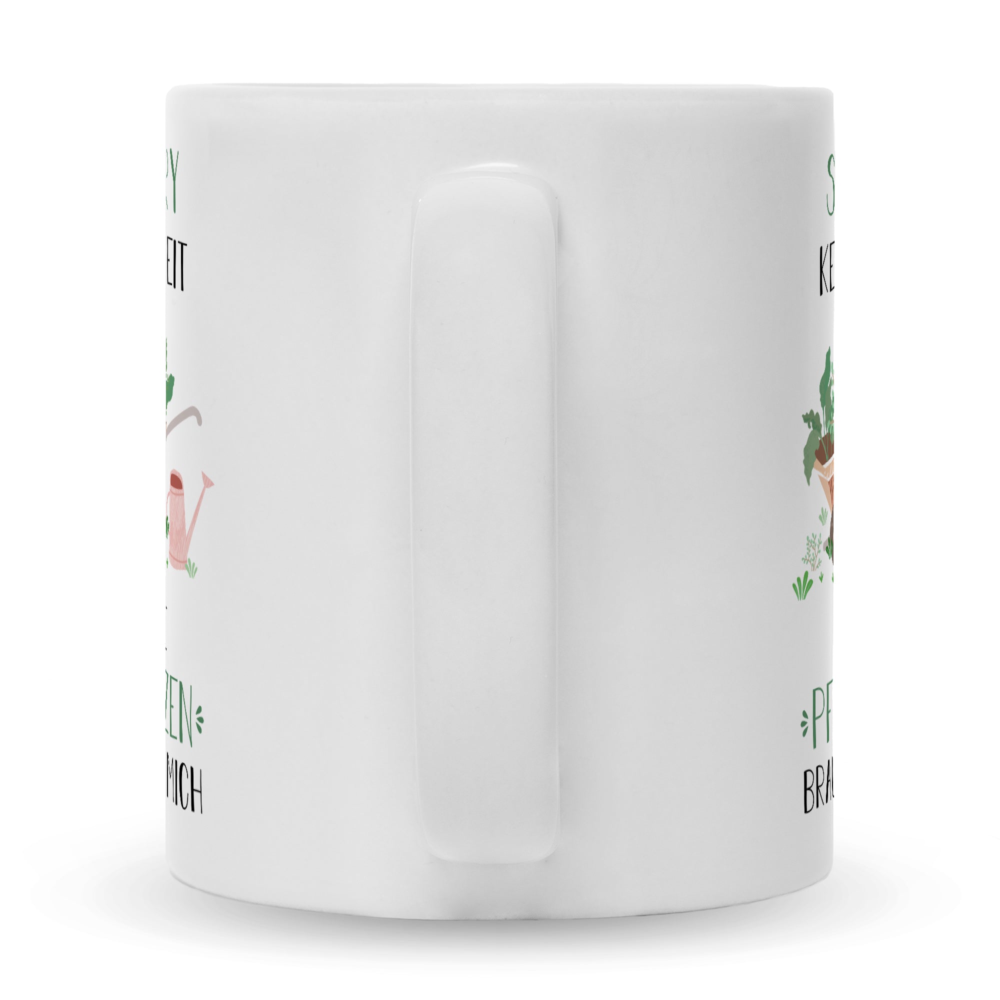 Bedruckte Tasse mit Spruch Meine Pflanzen brauchen mich
