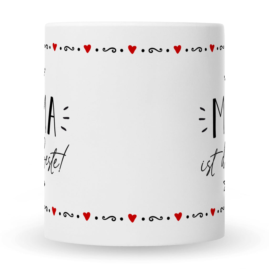 Bedruckte Tasse mit Spruch Mama ist die Beste!