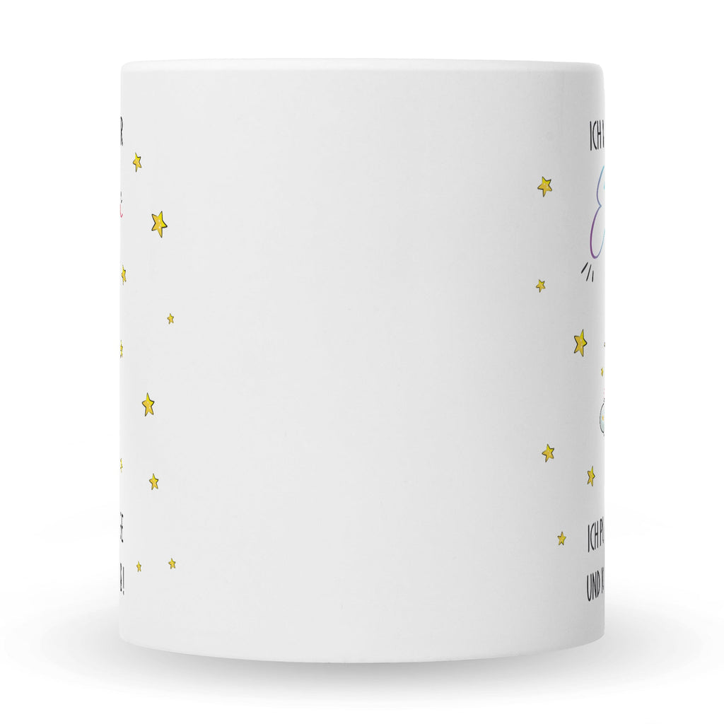 Bedruckte Tasse mit Spruch Königin der Einhörner