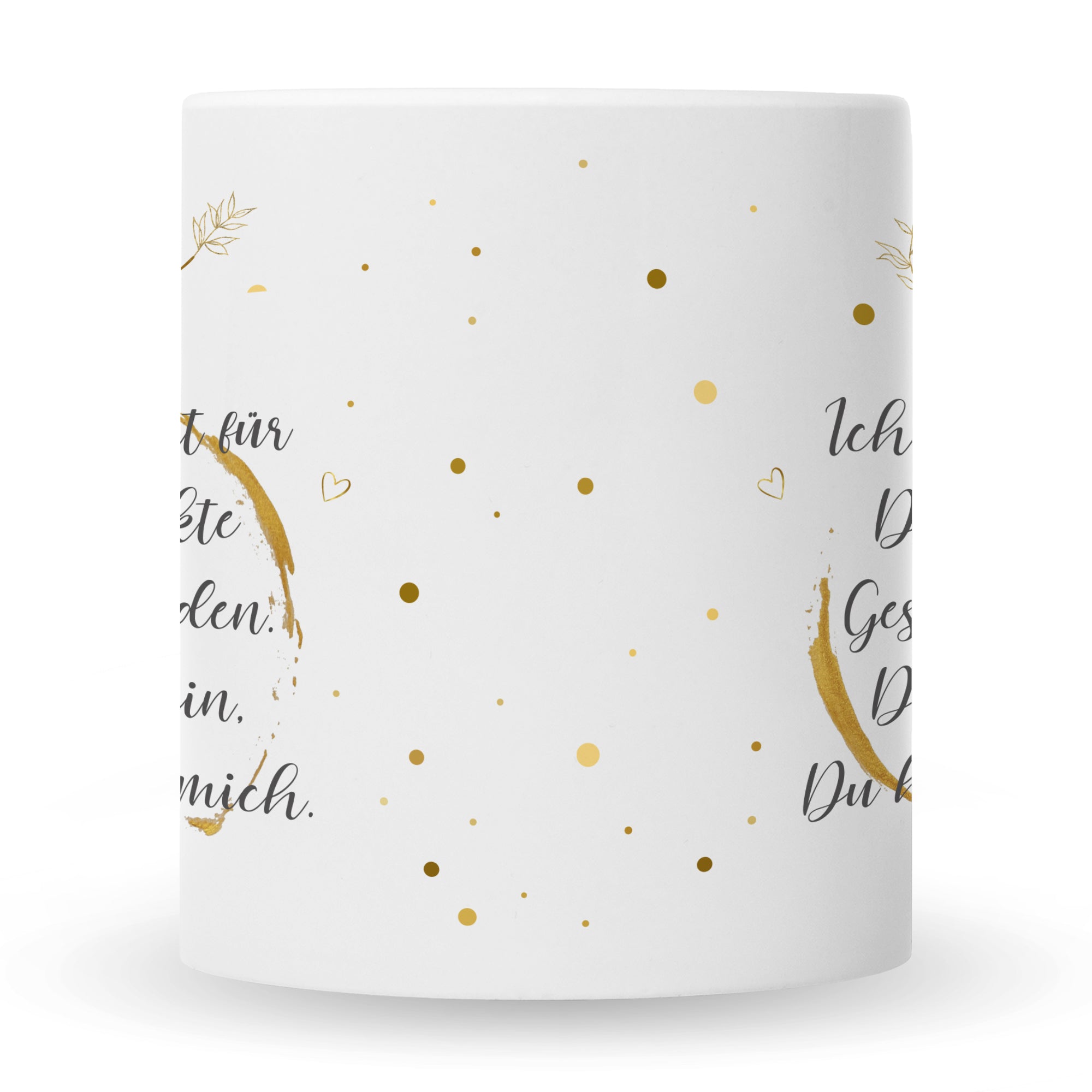 Bedruckte Tasse Schatz Ich habe versucht