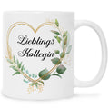 Bedruckte Tasse mit Spruch Lieblingskollegin