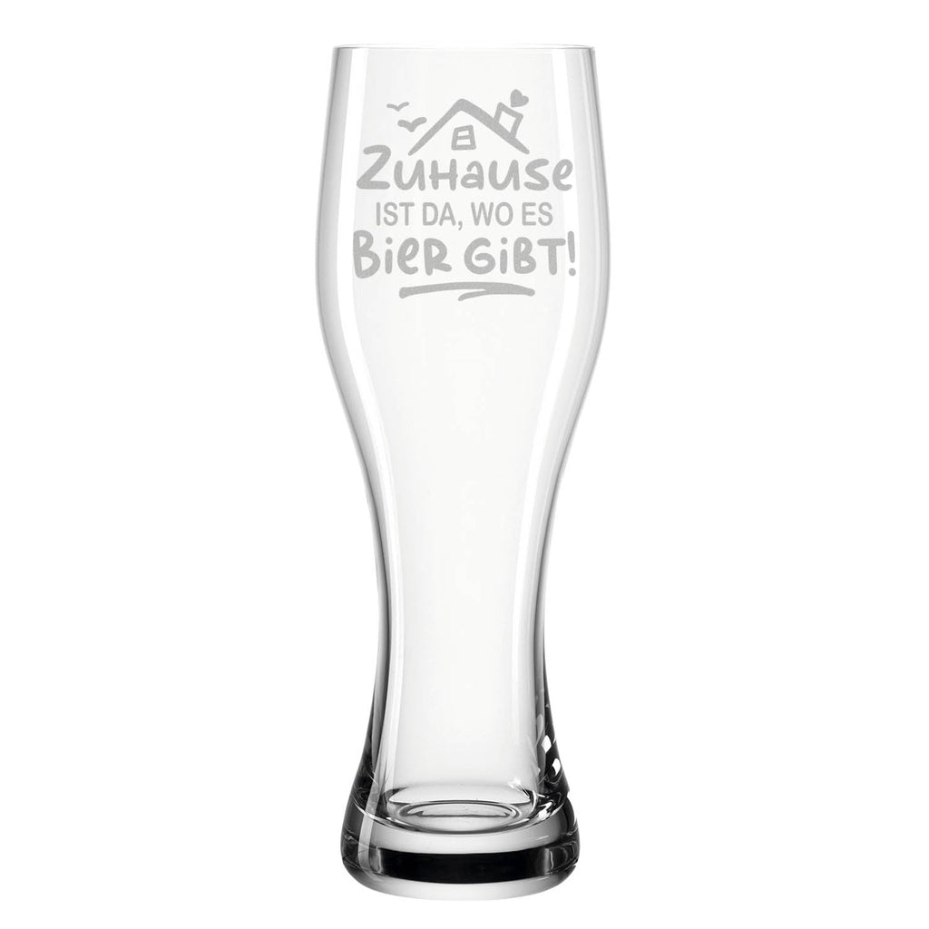 Leonardo Weizenglas "Zuhause ist da, wo es Bier gibt"
