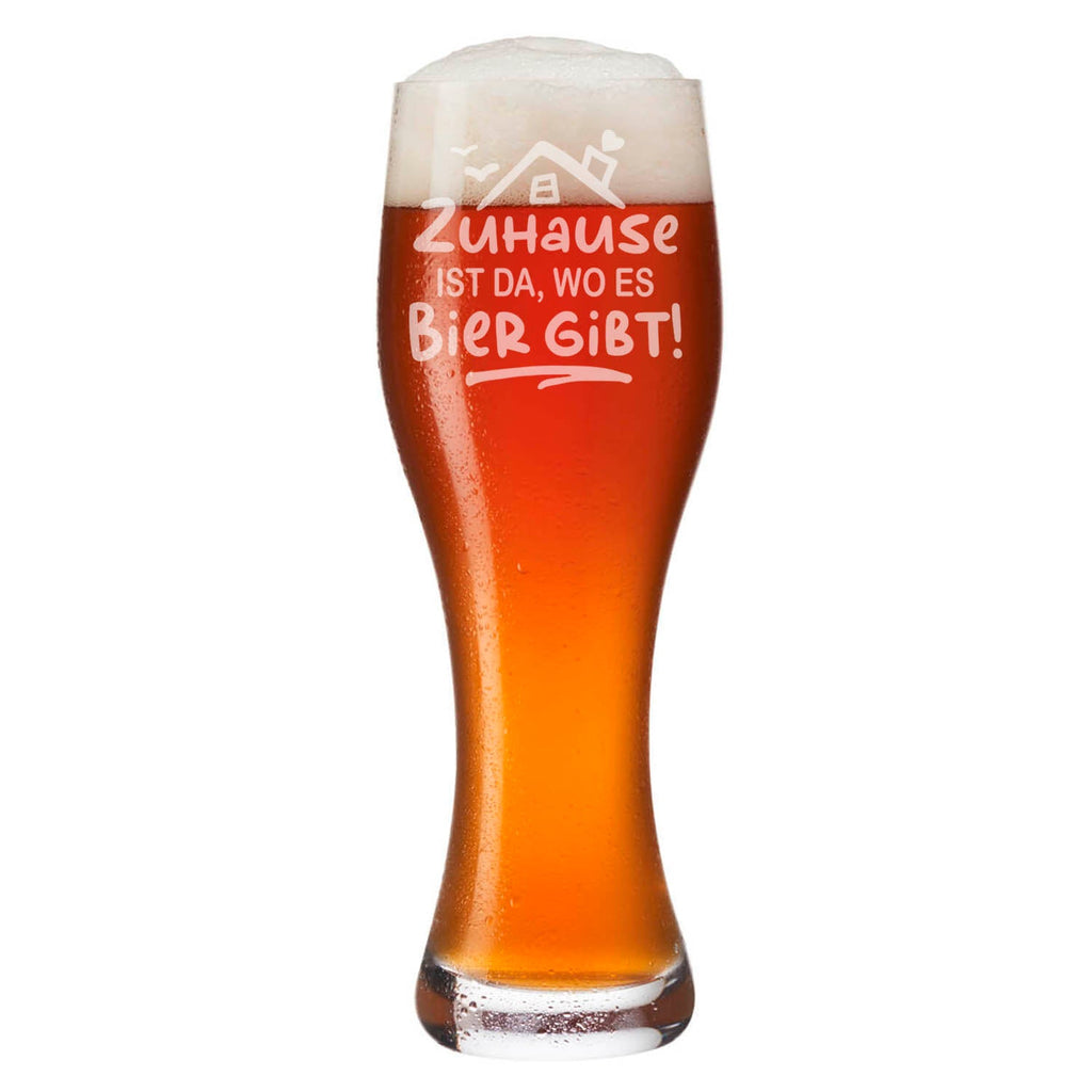 Leonardo Weizenglas "Zuhause ist da, wo es Bier gibt"