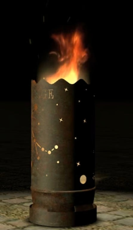 Dropslik Feuertonne "Sternzeichen Zwillinge" - feuertonnen.org