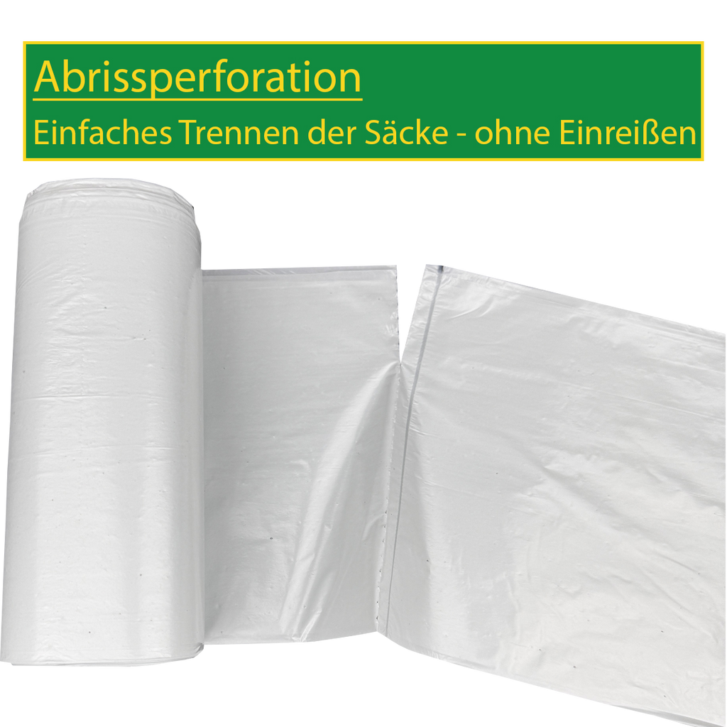 70L LDPE Müllbeutel - 11 my - 98% PCR - Blauer Engel - Made in EU