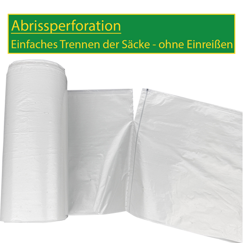 70L LDPE Müllbeutel - 11 my - 98% PCR - Blauer Engel - Made in EU