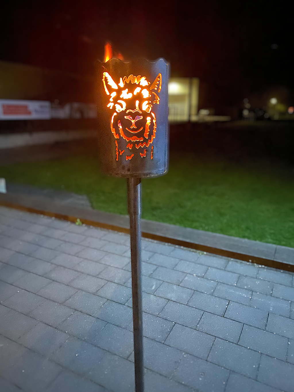 Gartenfackel Alpaka