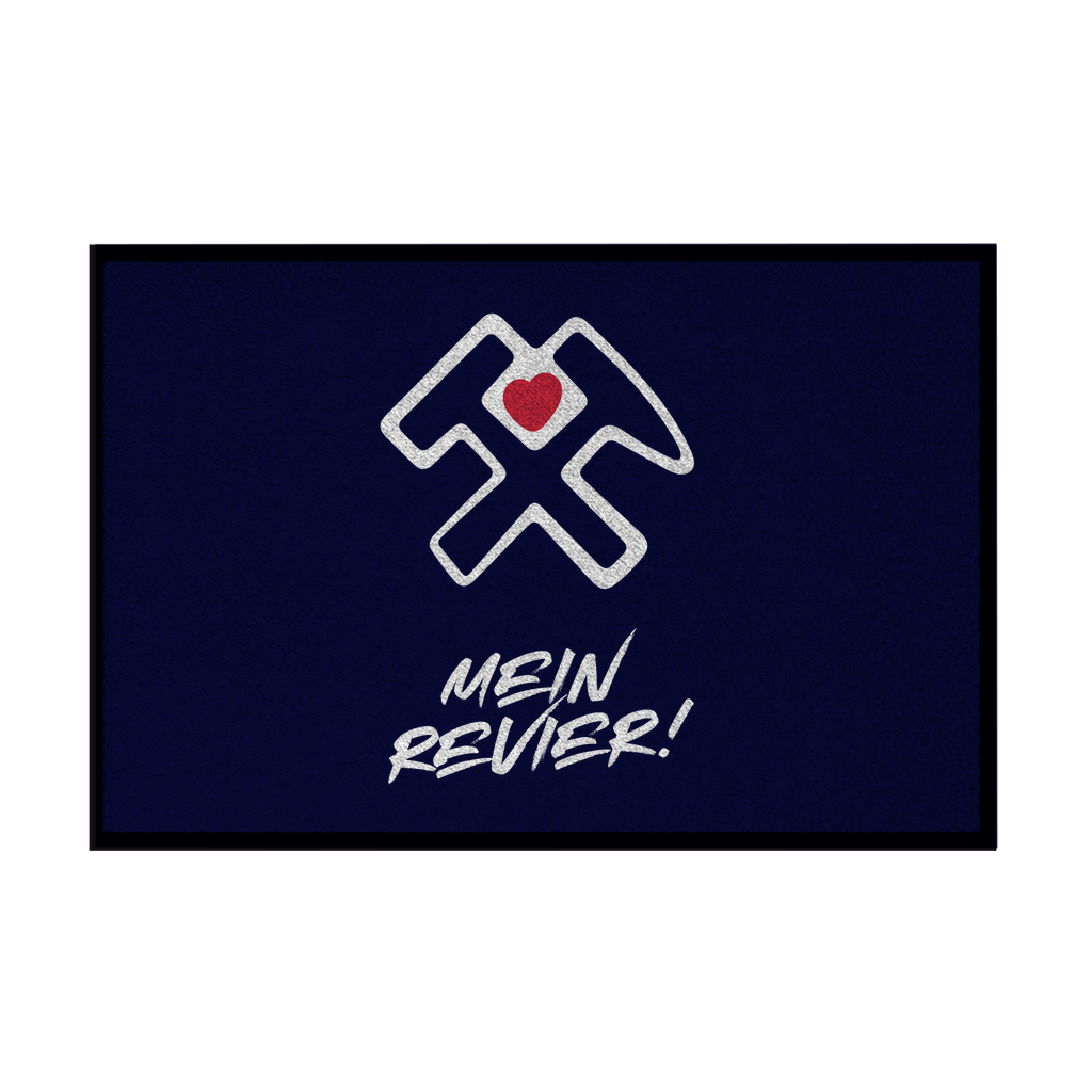 Fußmatte mit Gummirand Mein Revier