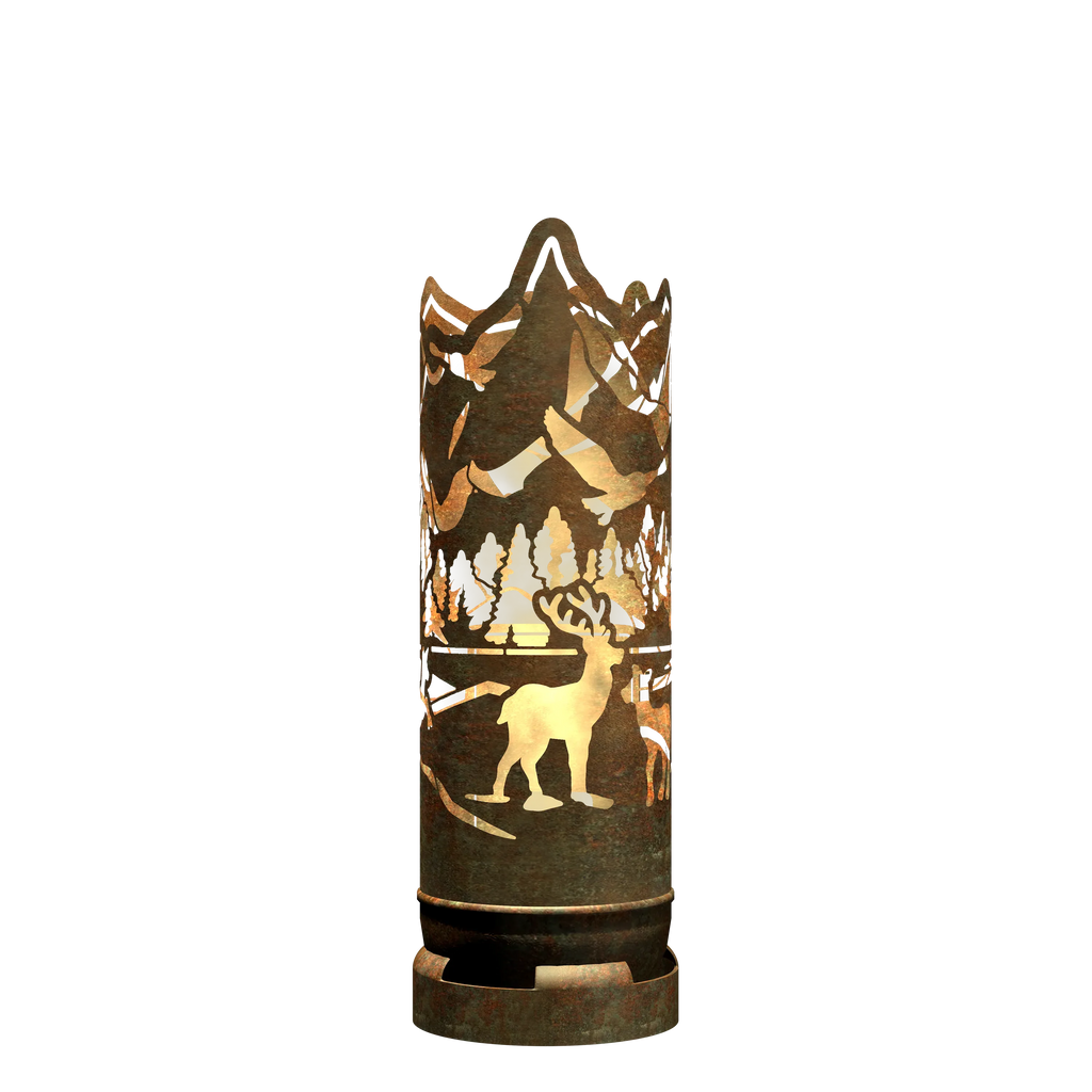 Feuertonne Wald mit Tieren - feuertonnen.org