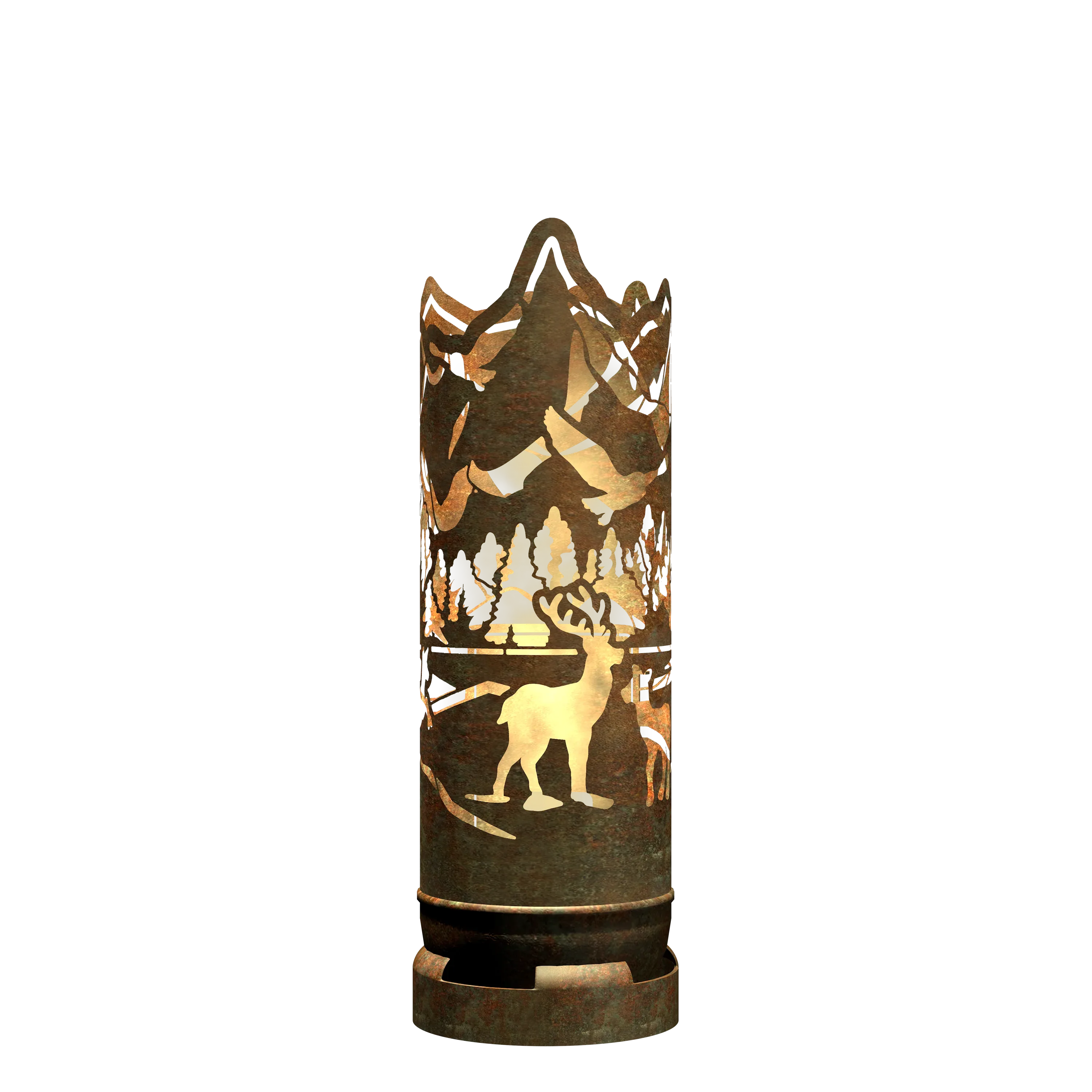 Feuertonne Wald mit Tieren - feuertonnen.org