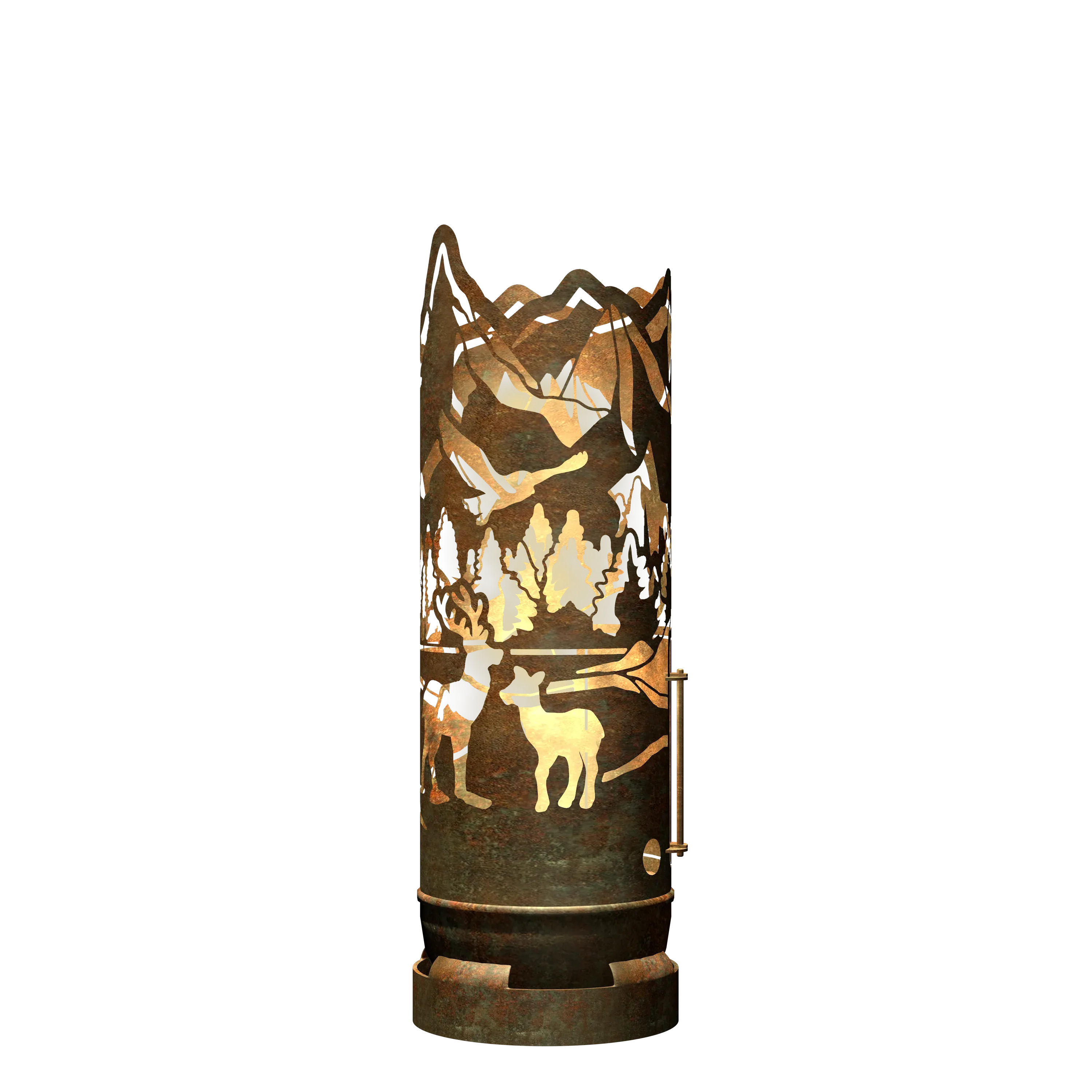 Feuertonne Wald mit Tieren - feuertonnen.org