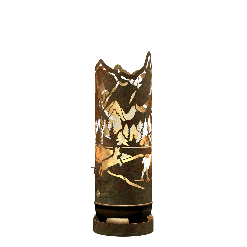 Feuertonne Wald mit Tieren - feuertonnen.org