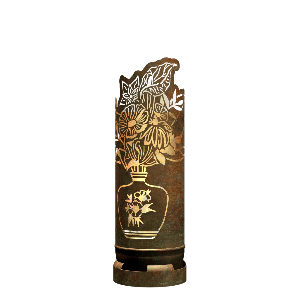 Feuertonne Blumenstrauß exklusiv Design - feuertonnen.org