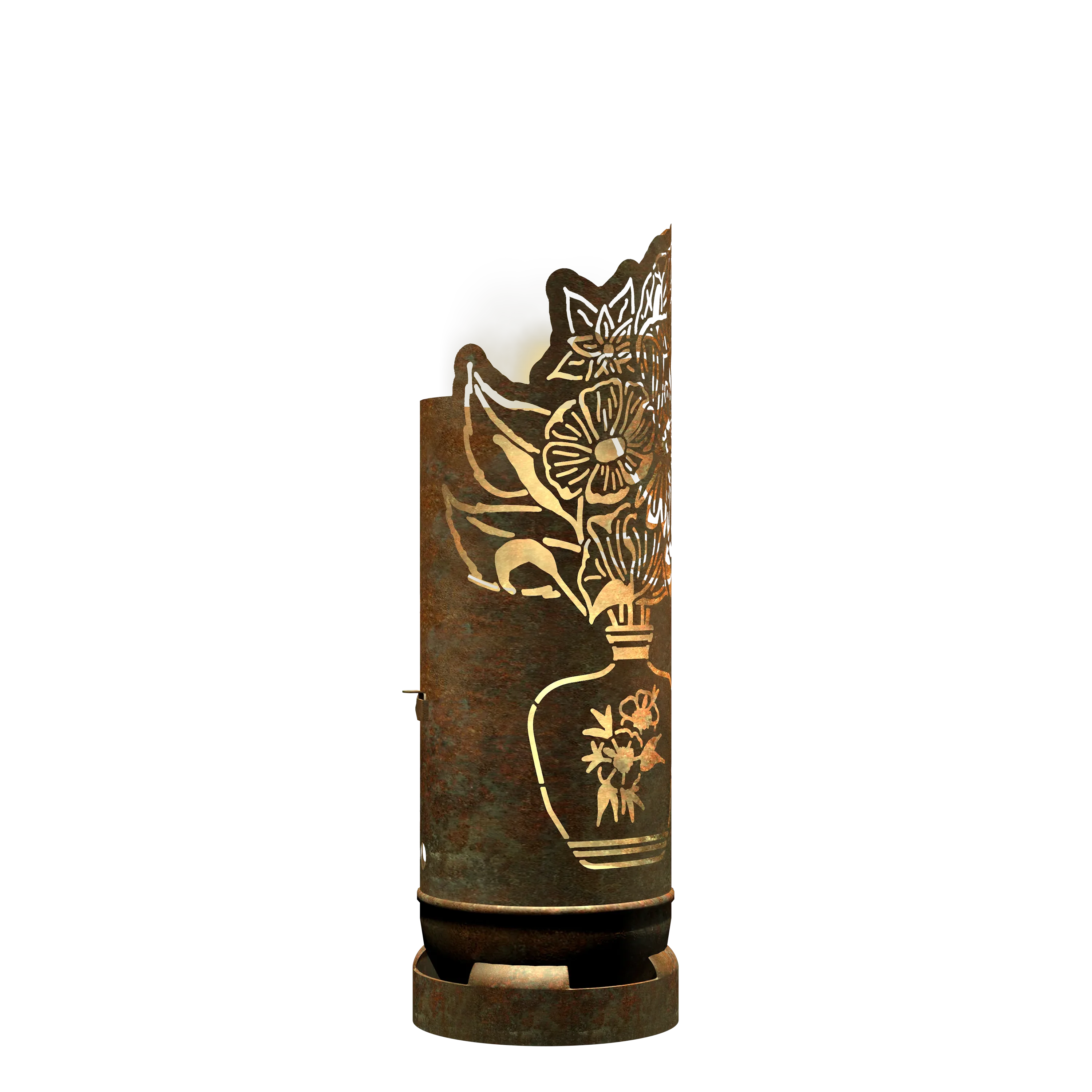 Feuertonne Blumenstrauß exklusiv Design - feuertonnen.org