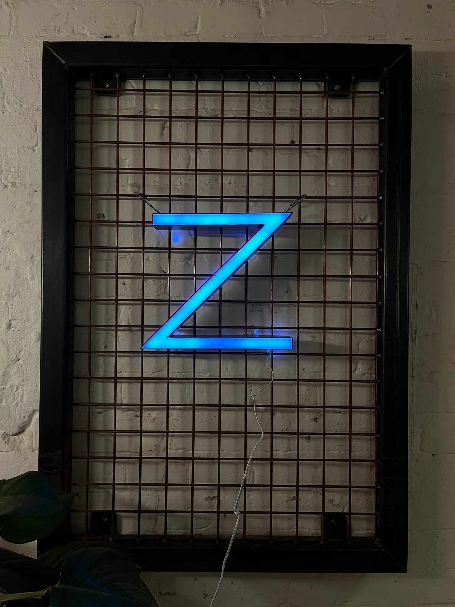 Vintage Leuchtbuchstabe Z – Original aus alter Leuchtreklame
