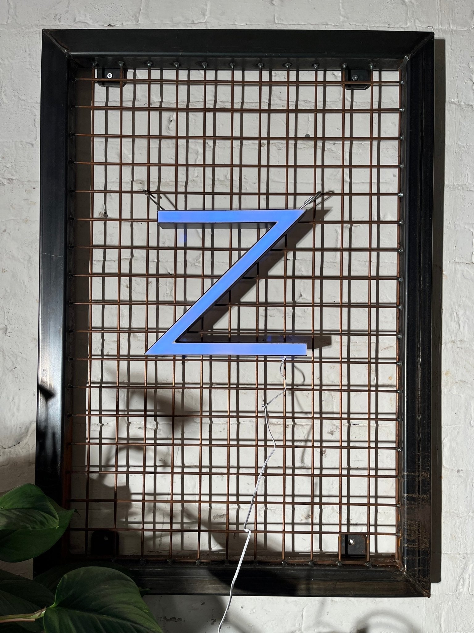 Vintage Leuchtbuchstabe Z – Original aus alter Leuchtreklame