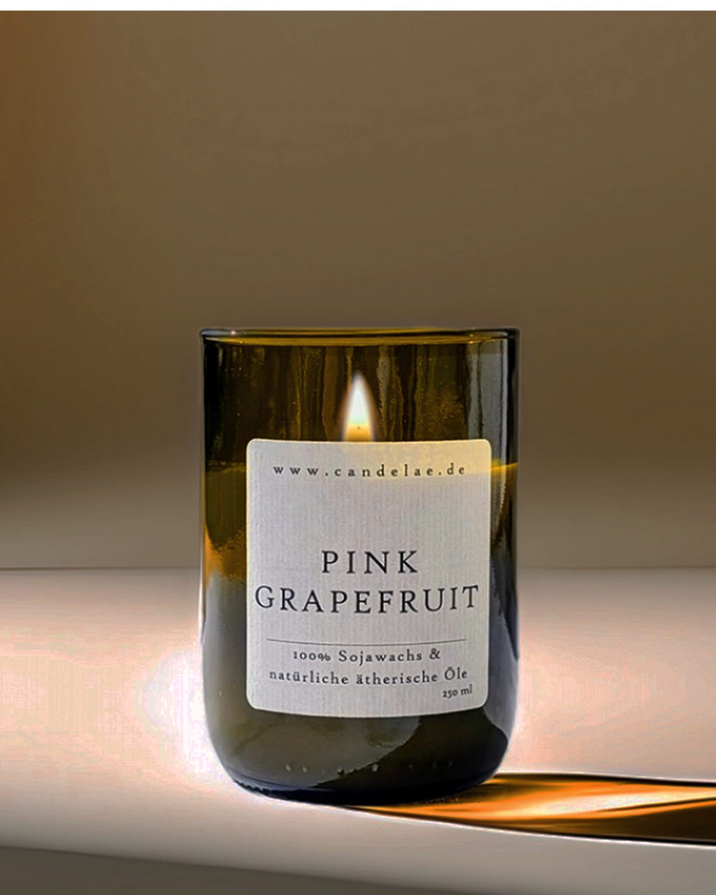 Pink Grapefruit Duftkerze – Natürliche Sojawachs Kerze mit Zitrusduft