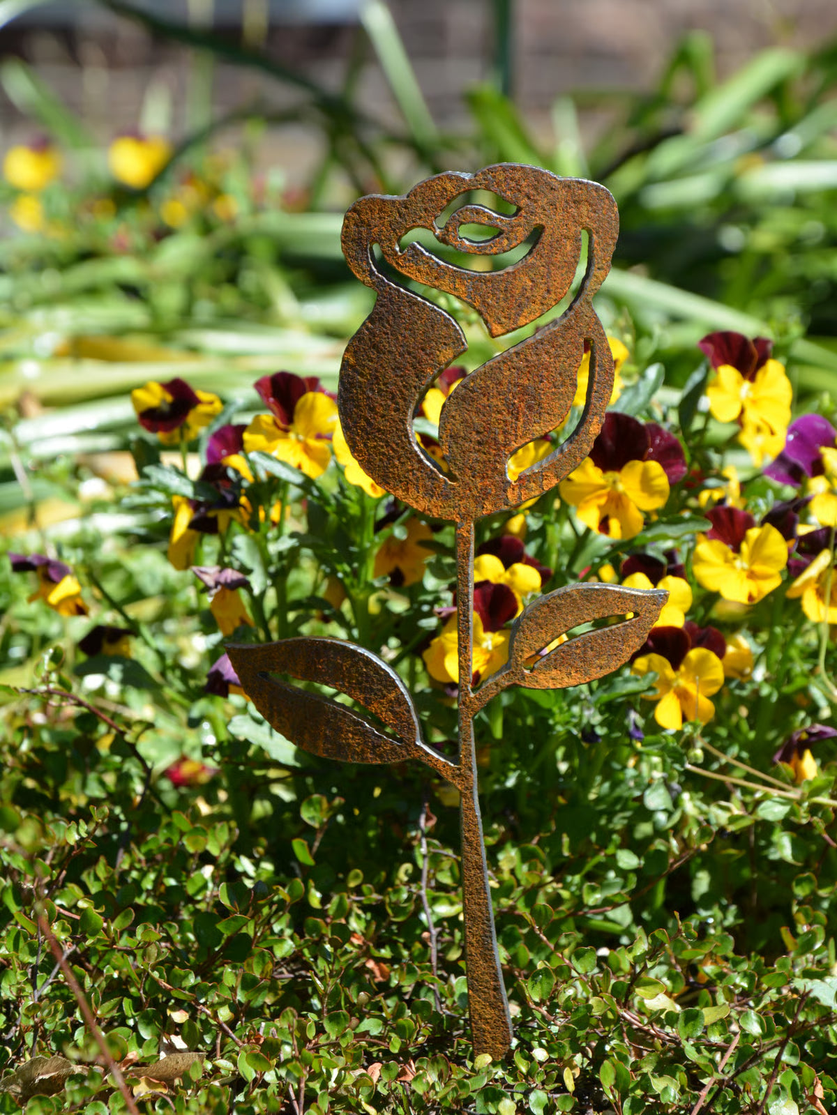 Gartenstecker Rose 1 - feuertonnen.org