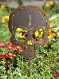 Gartenstecker Skull 1 - feuertonnen.org