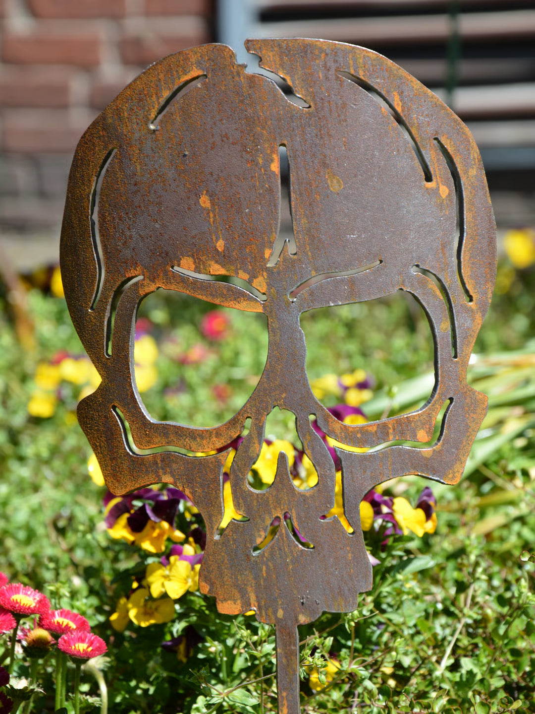 Gartenstecker Skull 2 - feuertonnen.org