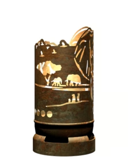 Dropslik Feuertonne Elefant / Safari exklusiv Design - feuertonnen.org