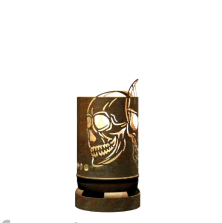 Dropslik Feuertonne Skull - feuertonnen.org