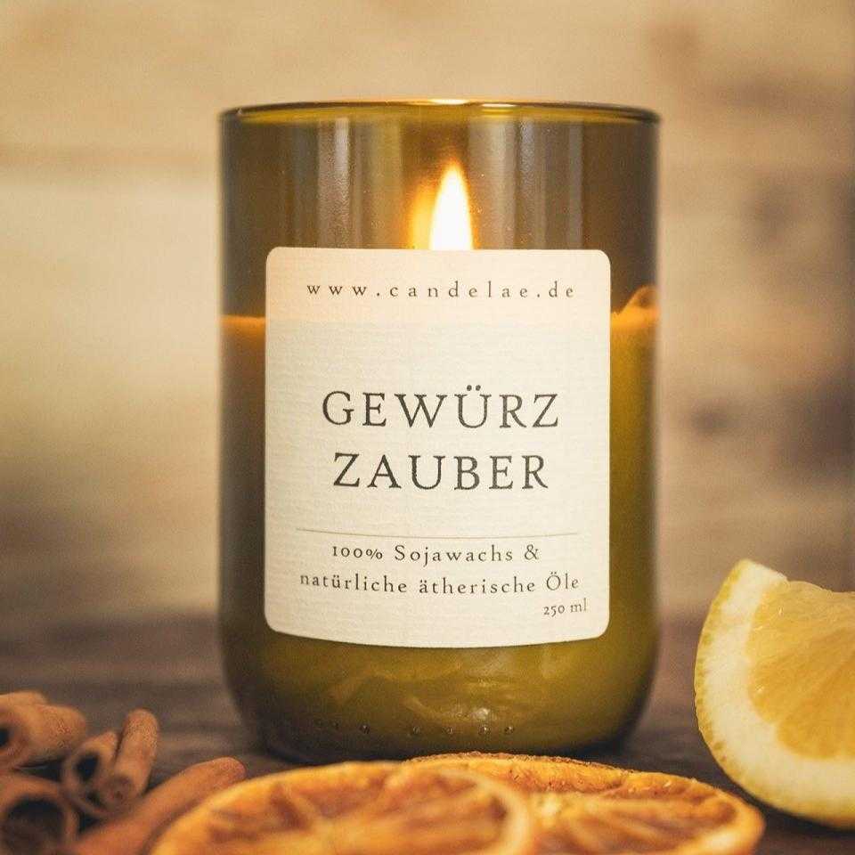 Gewürzzauber Duftkerze – Sojawachs Kerze mit würzigen ätherischen Ölen