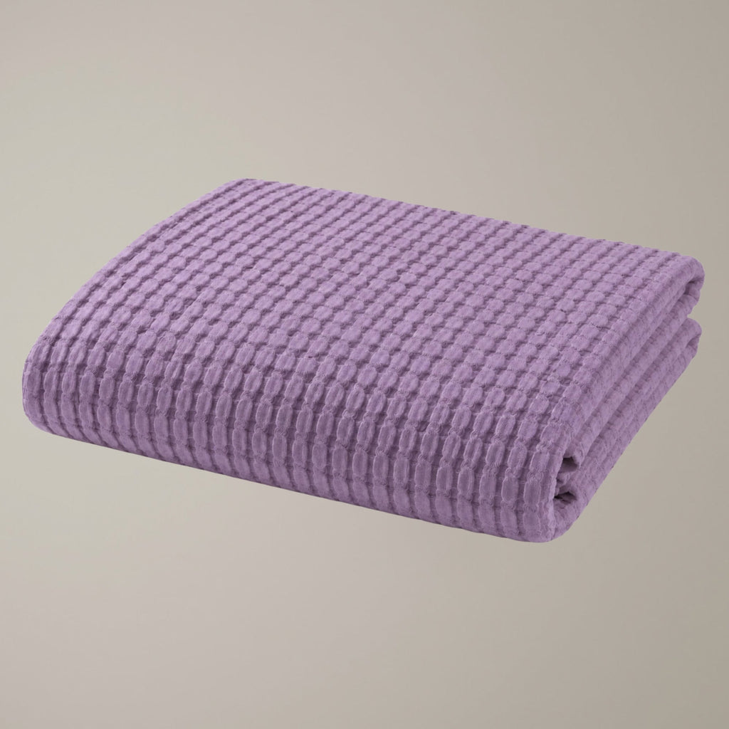 Waffelmuster Baumwolle Piqué Tagesdecke