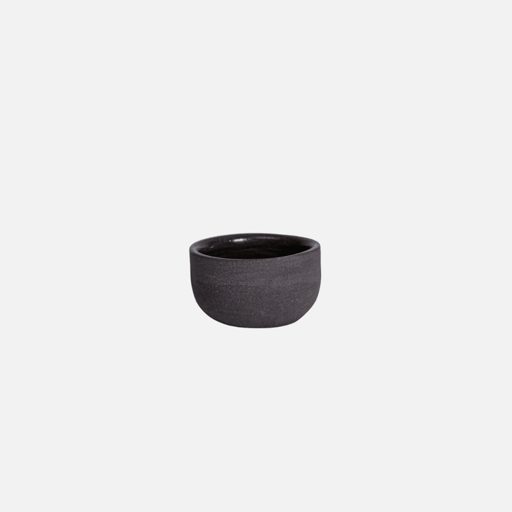 KUMO Espresso grau/schwarz | handgemachte Tasse