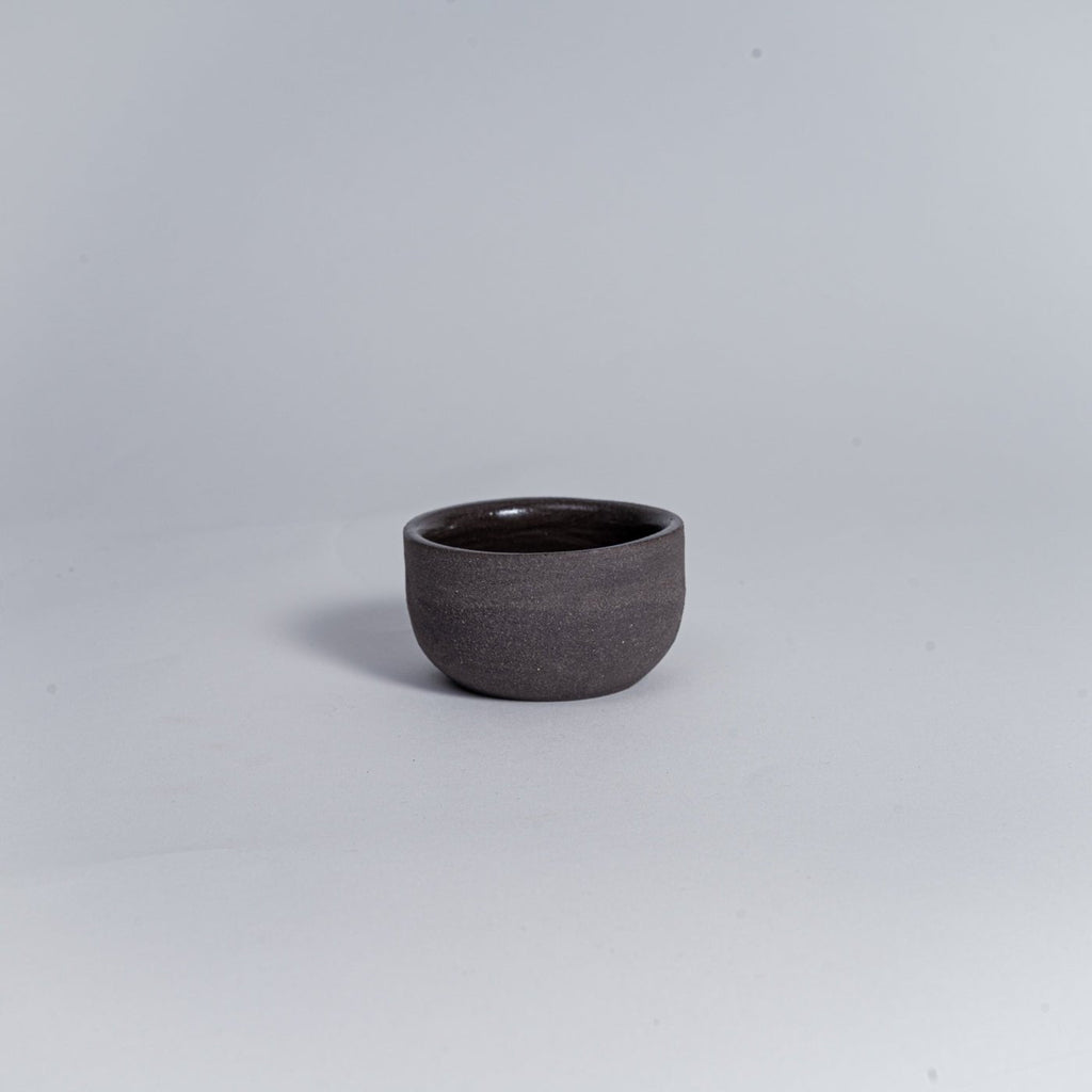 KUMO Espresso grau/schwarz | handgemachte Tasse