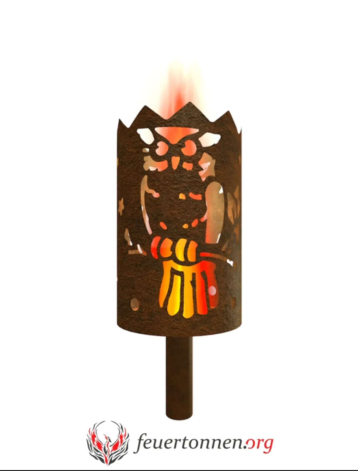 Gartenfackel Eule - feuertonnen.org