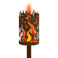 Gartenfackel Flammen rundum - feuertonnen.org