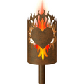 Gartenfackel Flammenherz beidseitig - feuertonnen.org
