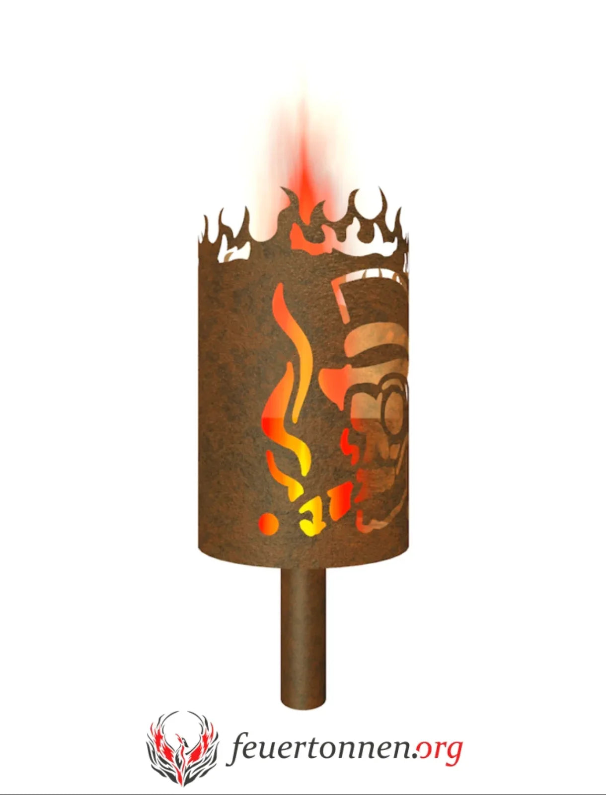 Gartenfackel Gentleman Totenkopf - feuertonnen.org