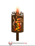 Gartenfackel Gentleman Totenkopf - feuertonnen.org
