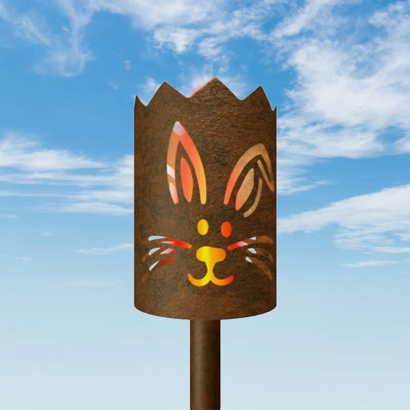 Gartenfackel Hasengesicht - feuertonnen.org