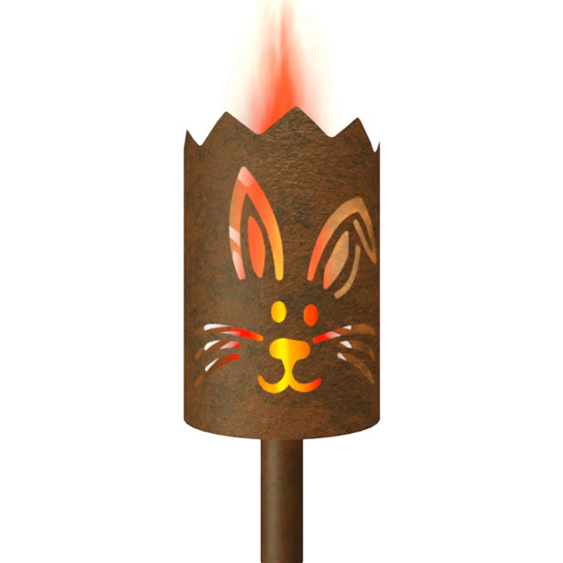 Gartenfackel Hasengesicht - feuertonnen.org