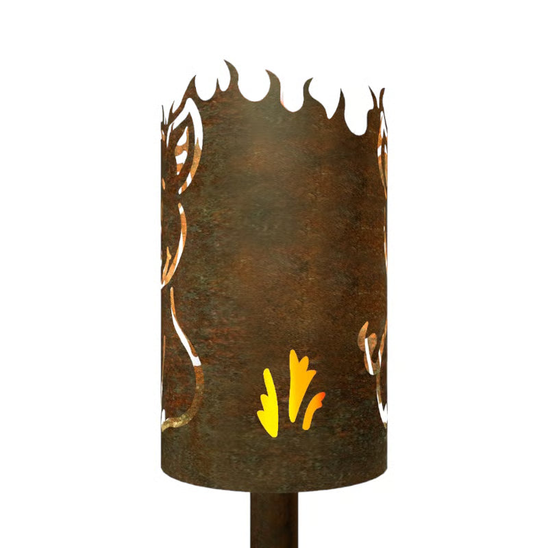 Gartenfackel Motiv Schwein von feuertonnen.org