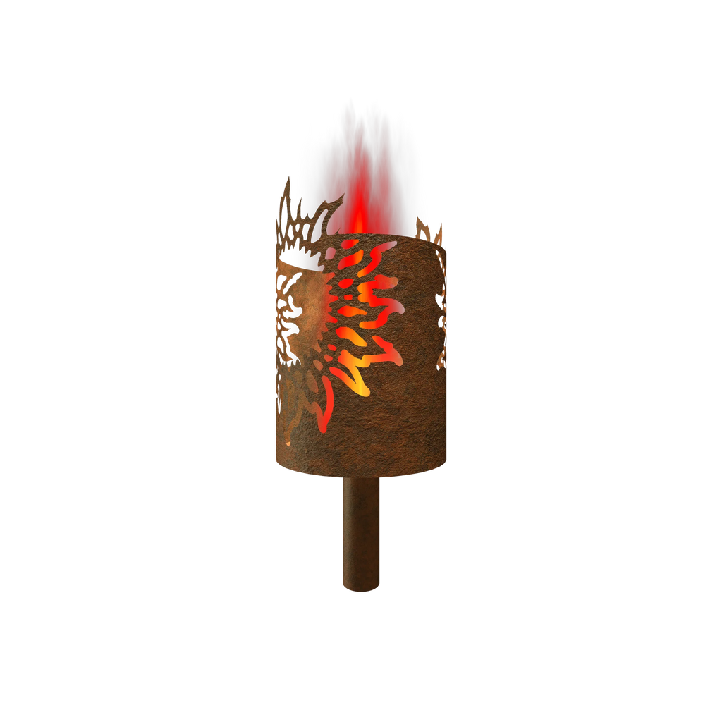 Gartenfackel Sonne - feuertonnen.org