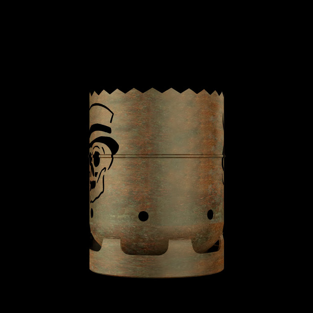 Feuertonne Gentleman Totenkopf - feuertonnen.org