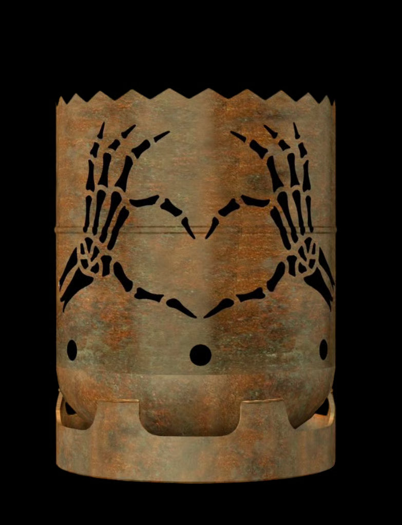 Feuertonne Heart Bones, JUST FOREVER - feuertonnen.org