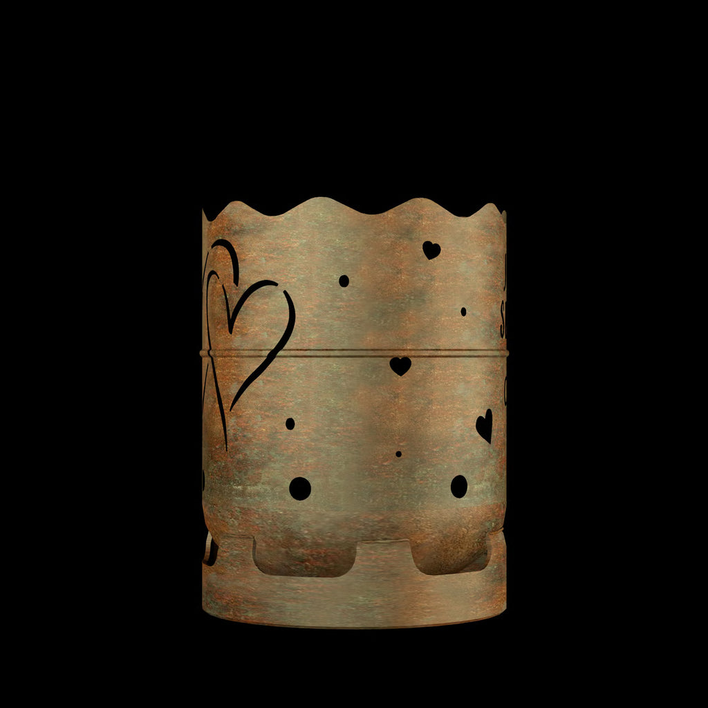 Feuertonne Herzen personalisiert - feuertonnen.org