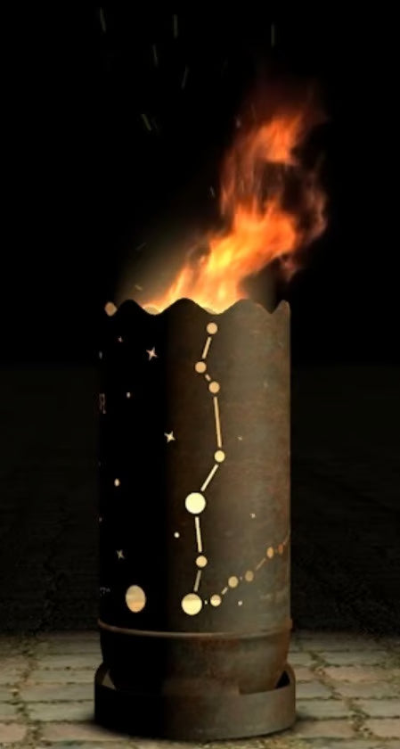 Dropslik Feuertonne "Sternzeichen Fische" - feuertonnen.org