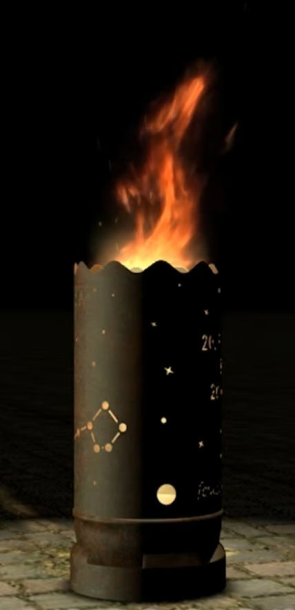 Dropslik Feuertonne "Sternzeichen Fische" - feuertonnen.org