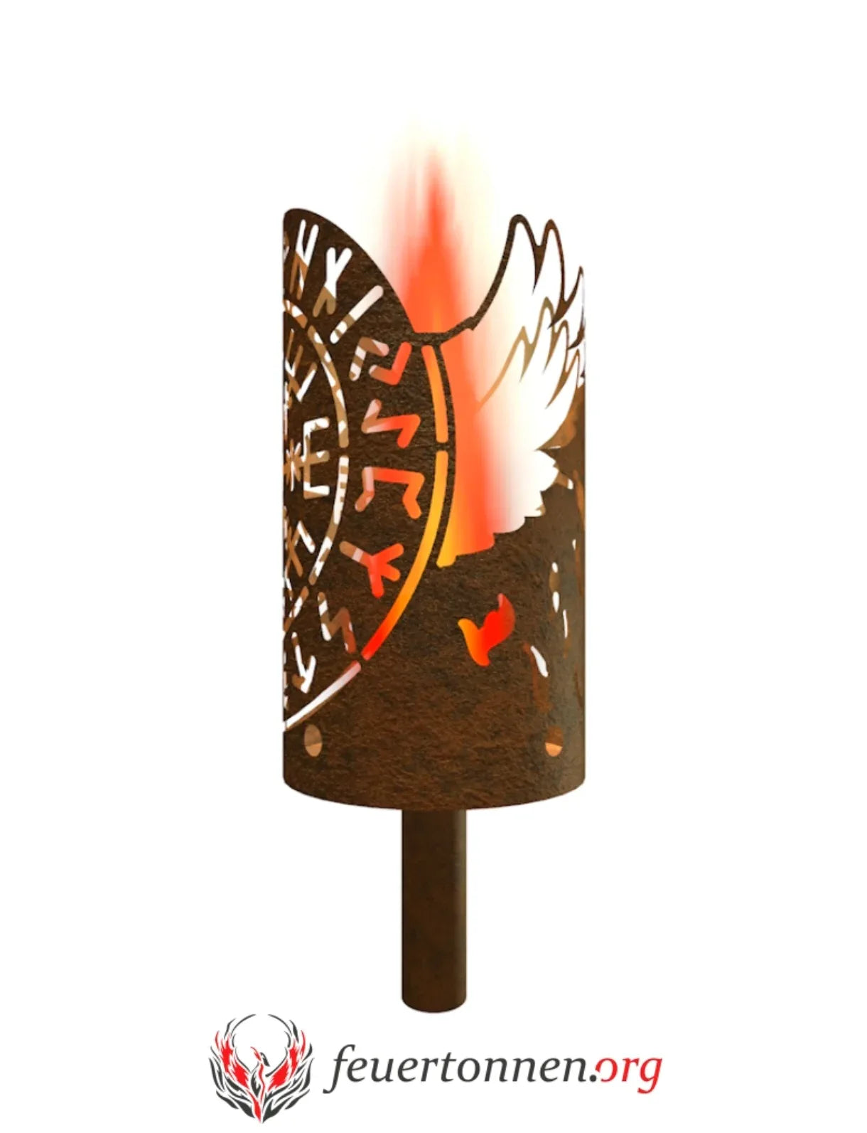 Gartenfackel Nordischer Kompass - feuertonnen.org