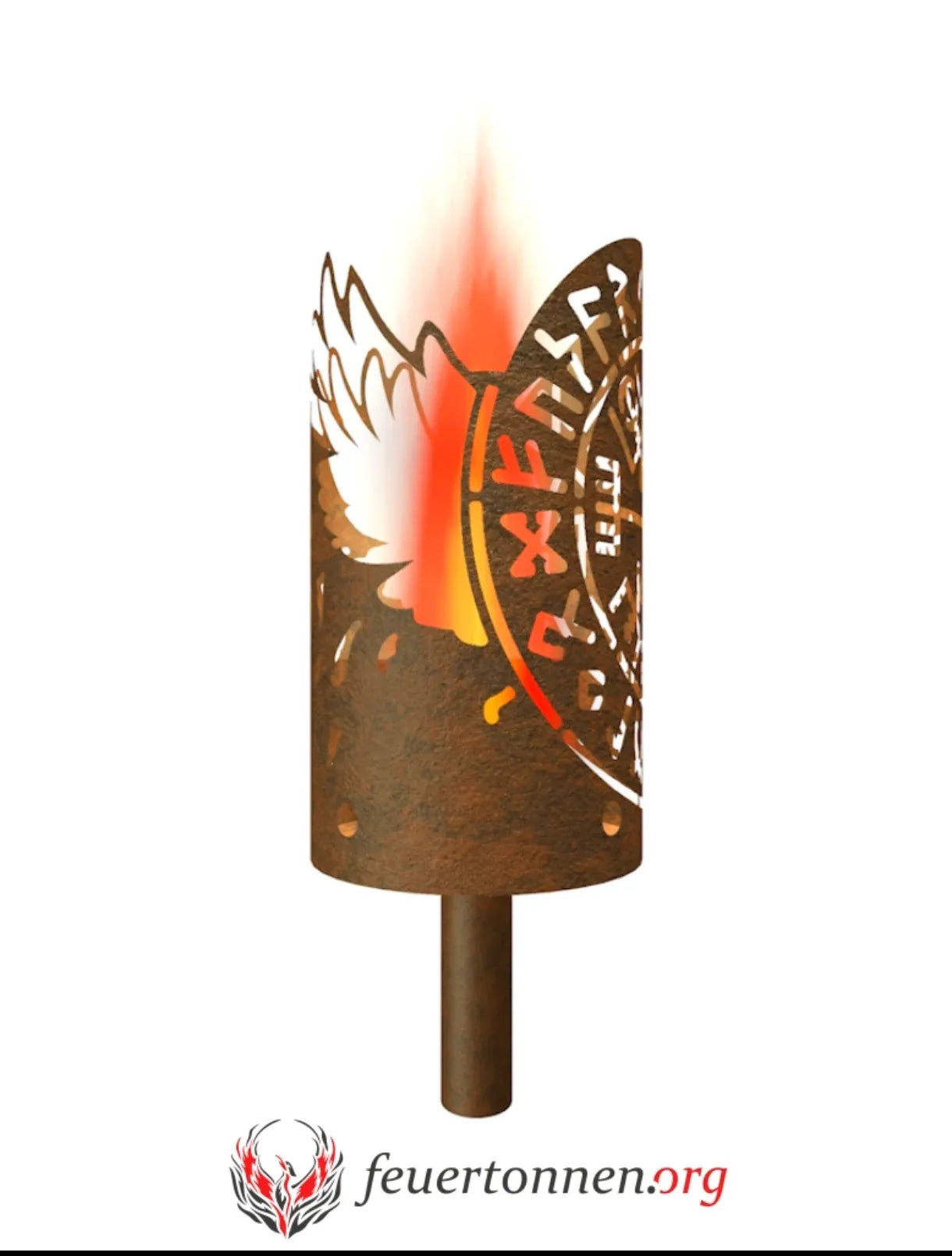 Gartenfackel Nordischer Kompass - feuertonnen.org