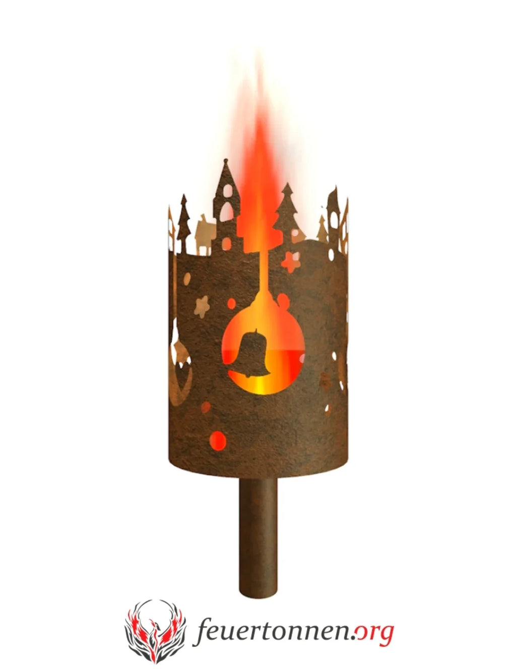 Gartenfackel Weihnachtsdorf - feuertonnen.org