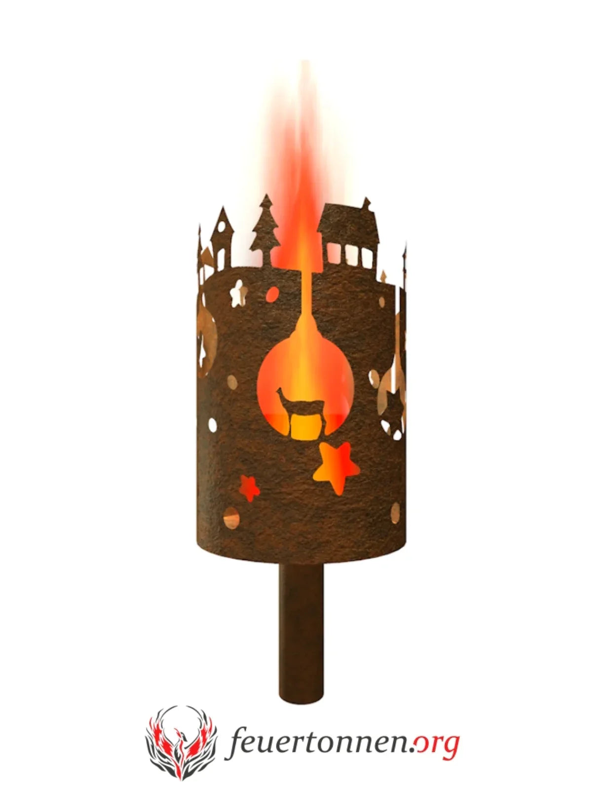 Gartenfackel Weihnachtsdorf - feuertonnen.org