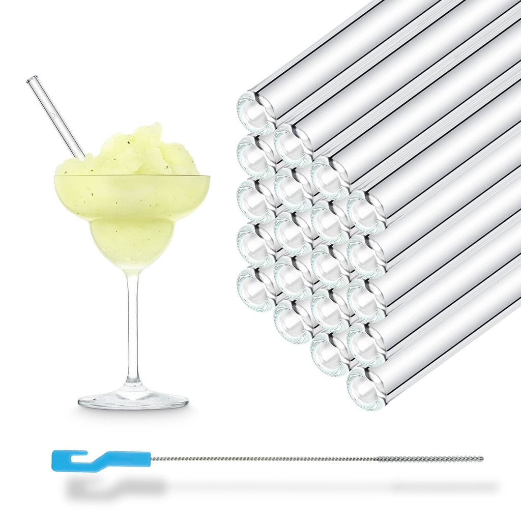 50x 15cm Glasstrohhalme für jeden Anlass inkl. Profi Reinigungsbürste